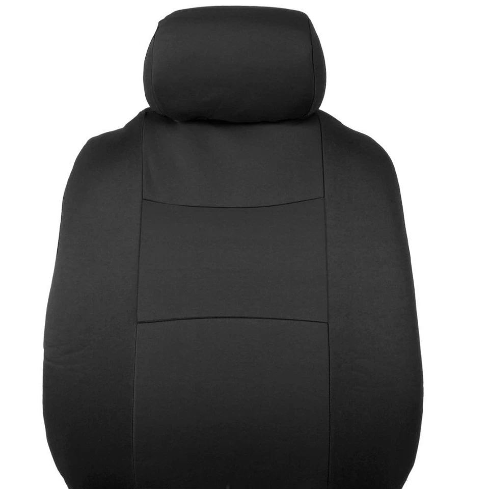 Fundas de asiento de coche para Ford Focus 2 tonos color negro con banco dividido Foto 4 de 4