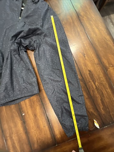 Marc Anthony Jacket Black/Grey Hoodie Pocket Zip lightweight Windbreaker XXL - Picture 6 of 8