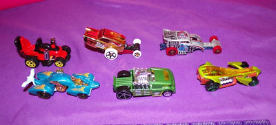 HOT WHEELS LOT OF 6 CRATE RACER ALTERED EGO GRASS CHOMPER KNIGHT DRAGGIN + MORE