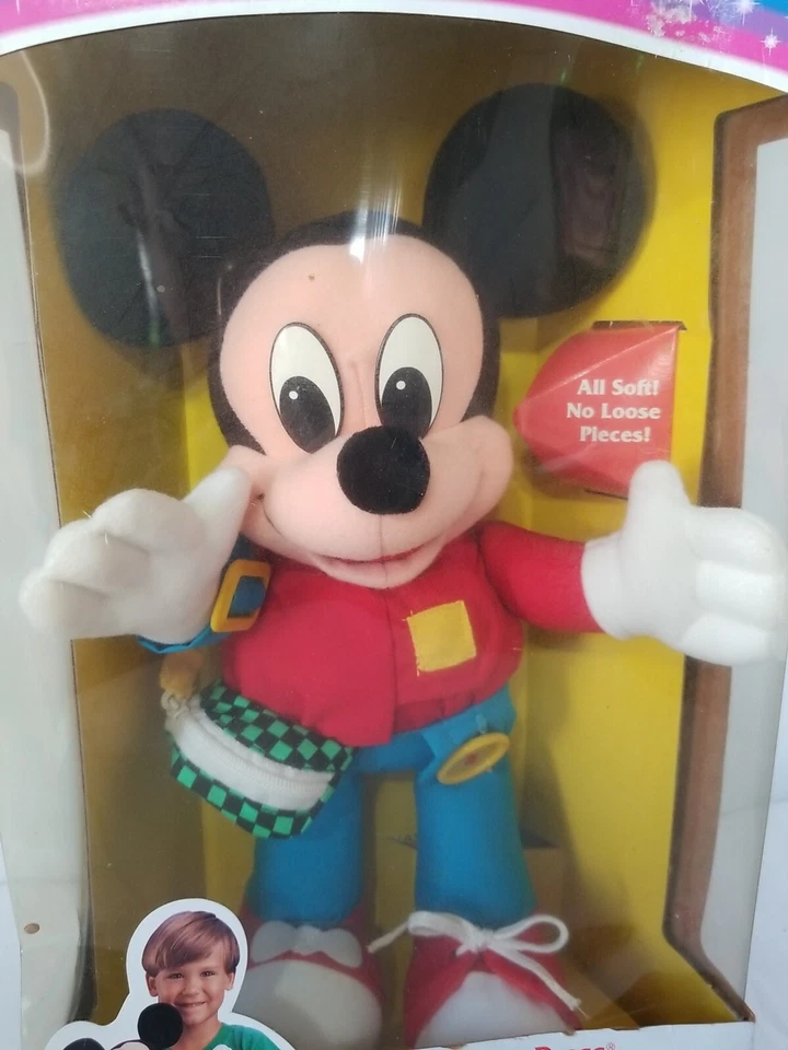 Muñeca de colección Disney Mickey Mouse Aprende a Vestir 1993 Mattel Nueva en Caja Foto 2 de 4