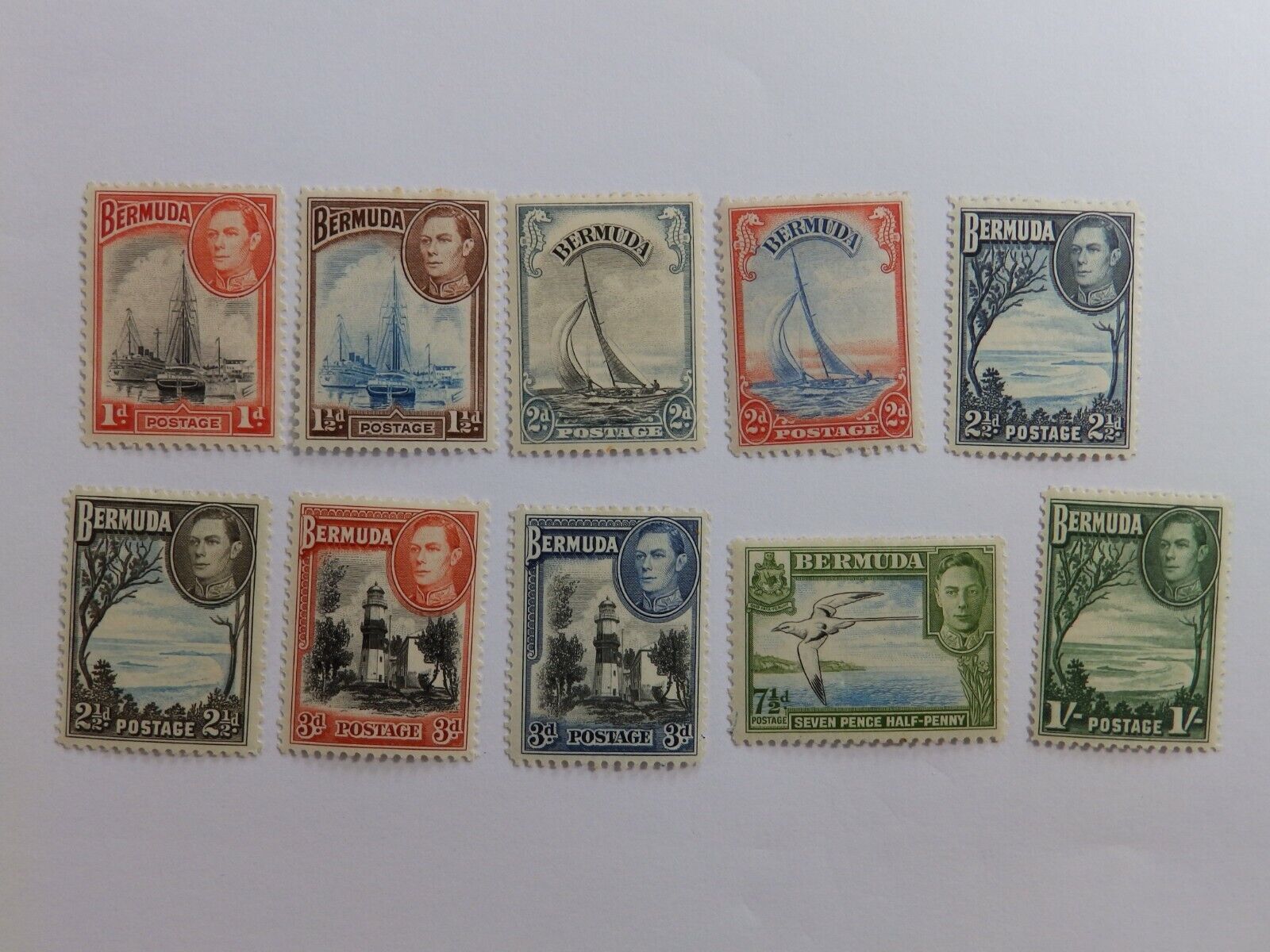 5941C BERMUDA 1938-1952 Selling KING GEORGS STAMPS MOUNTED VI MINT Fort Worth Mall