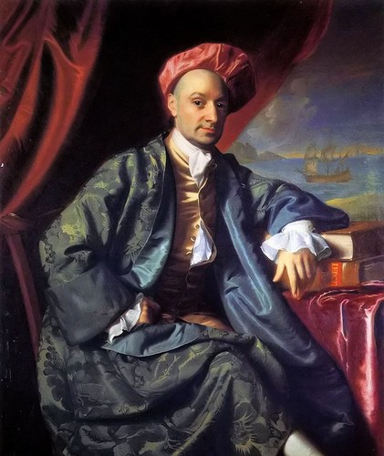 Ölgemälde John Singleton Copley - Nicholas Boylston sitzend am Tisch 24"x36" @