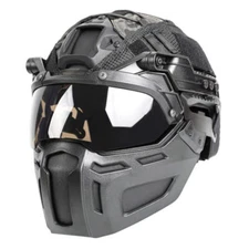 Tactical FAST Mask Goggles Helmet Windproof Face Mask Equipment Full Face Mask