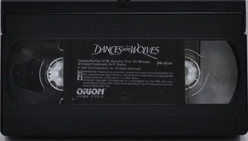 Dances with Wolves - VHS - 1990 - Kevin Costner - Winner of 7 Academy Awards - Picture 3 of 3