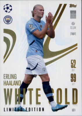 Champions League EXTRA 24/25  LE1 Erling Haaland White Gold Limited Edition