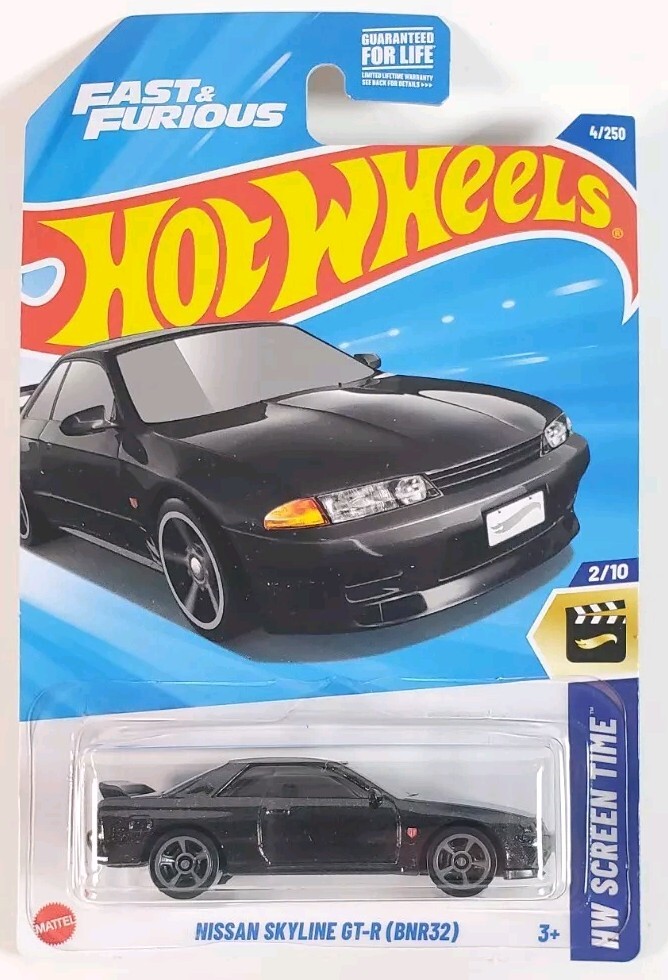 Hot Wheels - Nissan Skyline GT-R (BNR32) Black Fast