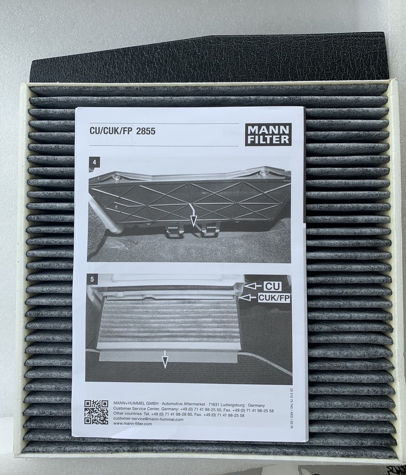 3x MANN-FILTER Biofunctional Filtre à Pollen D'Habitacle pour Allergie