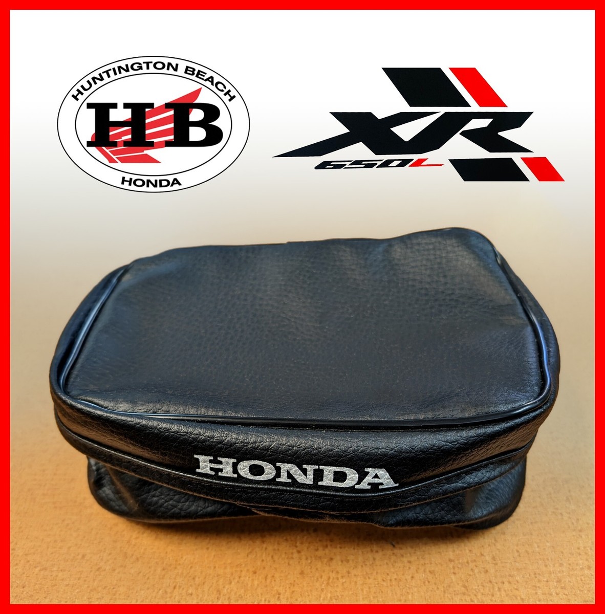 HONDA OEM TAIL BAG BLACK XR650L XR600R XR250L XR250R GENUINE NEW