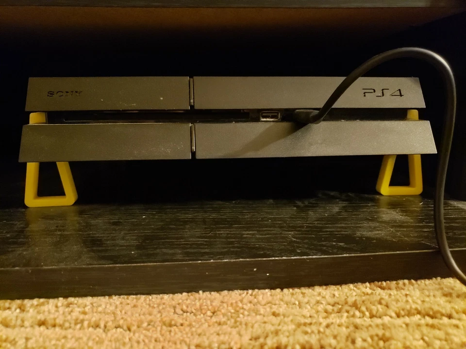 Juego de soportes de soporte de refrigeración horizontal pies elevadores para consola Sony PlayStation 4 PS4 Foto 2 de 4