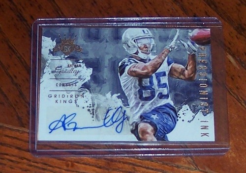 2015 Panini Gridiron Kings Impressionist Ink /199 Antwan Goodley Rookie Auto RC - Picture 3 of 3