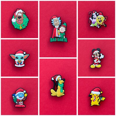 Schuhstecker/Shoe Charm WEIHNACHTEN/PLUTO*SPONGEBOB*BABY YODA*PIKACHU*RICK&MORTY