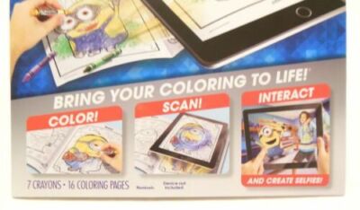 Despicable Me Color Alive mit 7 Buntstiften Magic 16 Ausmalbilder Minions.