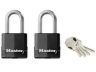 2 X Master Lock EXCELL Weather Tough Laminated Steel Padlock 49 x 8 x 38mm LS