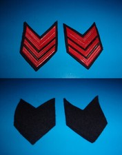 ESERCITO BENEMERITA Coppia gradi APPUNTATO CARABINIERE su panno nero anni 80