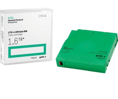 NEW HP OEM LTO-4 ULTRIUM RW 1.6TB DATA STORAGE CARTRIDGE C7974A 