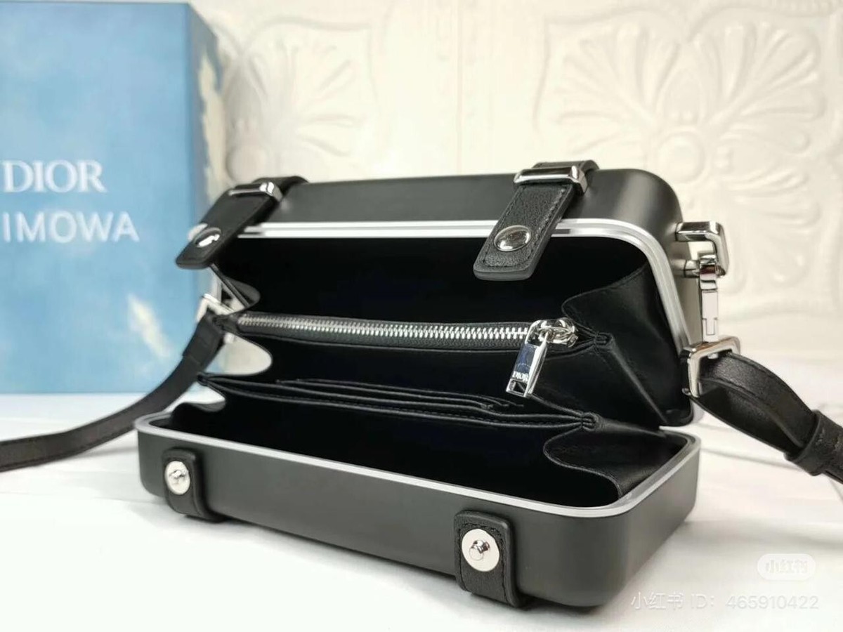 Dior x Rimova Personal Aluminum leather Shoulder Bag Black