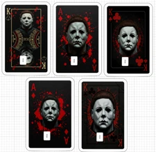 Michael Myers Playing Card ATM Debit Credit Sticker Skin Halloween Ace King