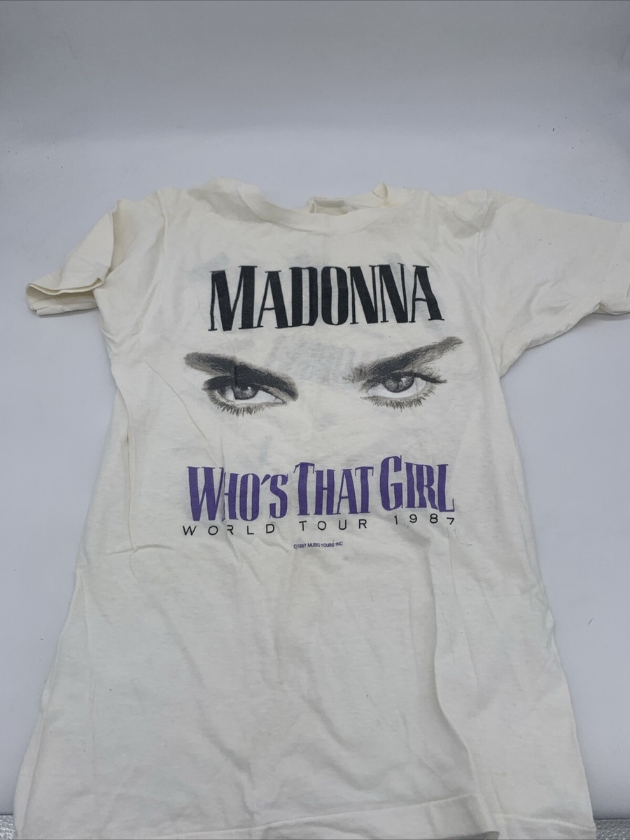 VINTAGE 1987 MADONNA - WHO'S THAT GIRL World Tour 1987 GOOD VINTAGE 1987 MADONNA - WHO'S THAT GIRL World Tour 1987 GOOD