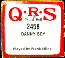 QRS Word Roll DANNY BOY Frank Milne 2458 Player Piano Roll