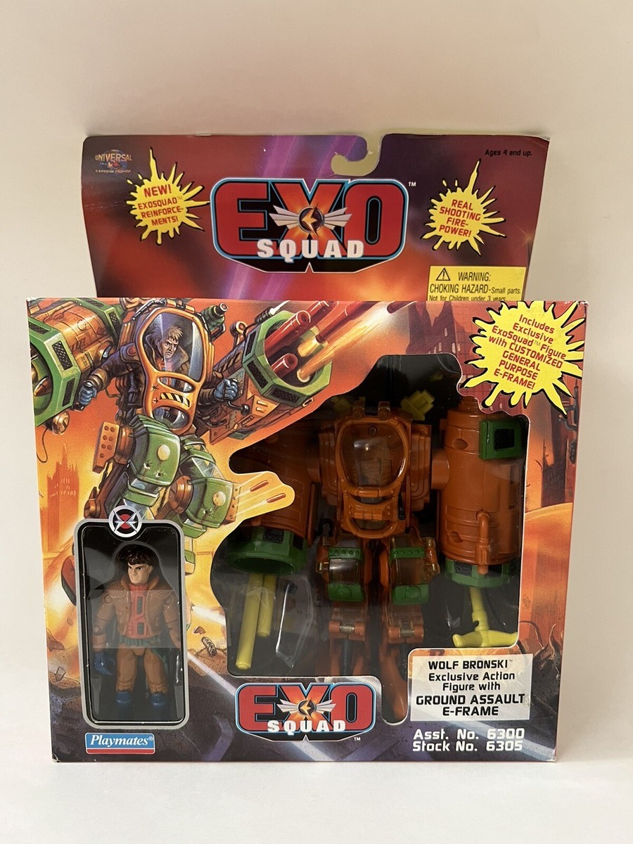 Exo squad フィギュア NEW Exo-Squad Wolf Bronski w/ Ground Assault E-Frame 1995