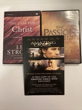 Lot of 3 Christian Spiritual DVDs Movies Jesus Christ Faith Church Grace