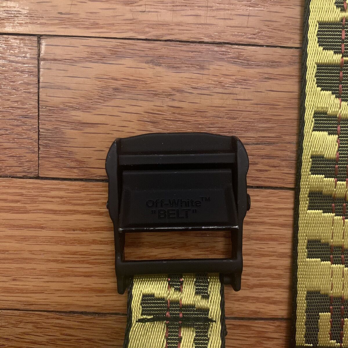 Off-White Short Industrial Belt Yellow Black | eBay Off-White Short Industrial Belt Yellow Black | eBay