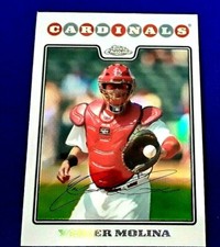 2008 TOPPS CHROME YADIER MOLINA REFRACTOR MINT #170 FUTURE HOF