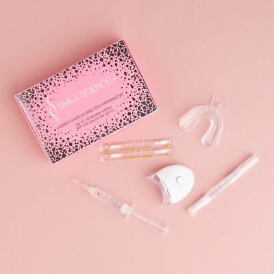 Bubblegum Teeth Whitening Kit with led light by Smile Sciences