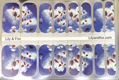 Lily And Fox Nail Polish Strips 16ct. Gone With The Wind.   Description  
