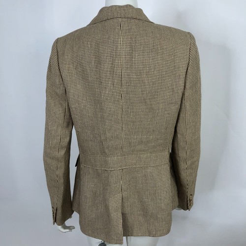 Lauren Ralph Lauren Size 10 100% Linen Button Blazer Collared Woven Jacket - Picture 5 of 17