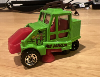 Matchbox Hey Arnold! Green Street Cleaner w/Moving Bucket 1999 Vintage RARE HTF