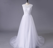 Brautkleid Hochzeitskleid Kleid Braut Luxus Spitze sofort lieferbar BC609 34