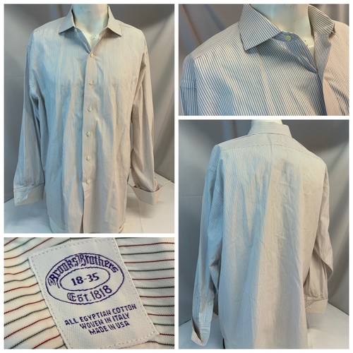 Brooks Brothers French Cuff Shirt 18 35 
