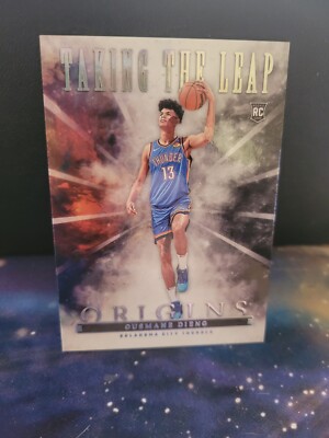 2022-23 Panini Origins Ousmane Dieng Taking the Leap RC No. 15 Thunder 