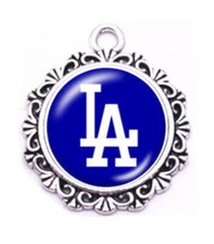Baseball Charm For DIY Projects, Round Charm