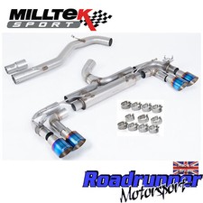 Milltek Golf R MK7 Exhaust RACE System 80mm Non Res Valved LOUDEST SSXVW716