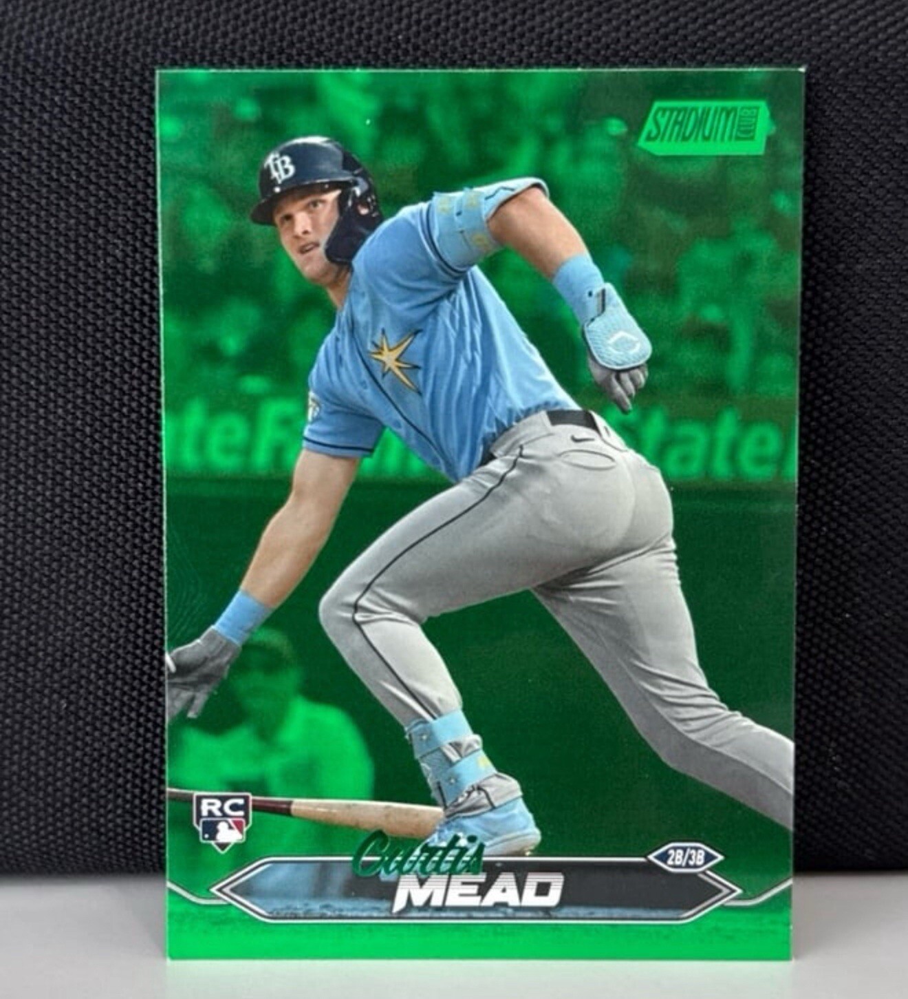 Curtis Mead 2024 Topps Stadium Club Green Foil Rookie /199 Rays 271