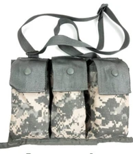 6 Magazine ACU Bandoleer Pouch, MOLLE Mag Pouches Military Army UCP Camo EXC