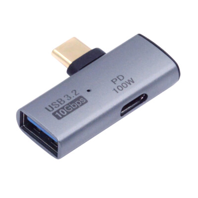 Cablecy 10Gbps USB-C Type-C to USB 3.0 Female OTG & 100W PD Power Adapter