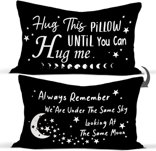Hug Me Moon Pillow Covers Girlfriend Boyfriend Remember Me Gifts Decorative New - Picture 9 of 11