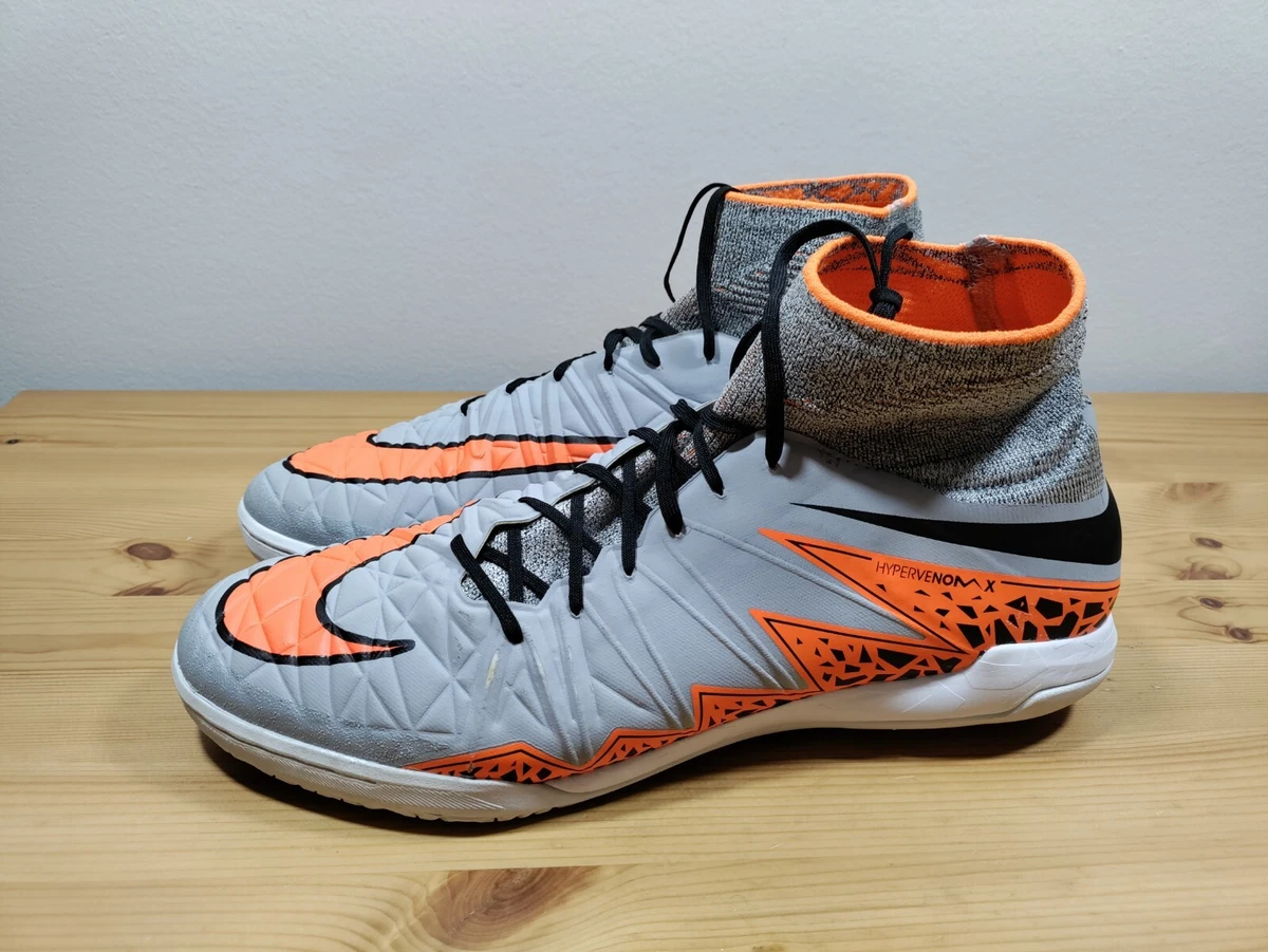 Nike HypervenomX Proximo IC Wolf Grey Total Orange Men Indoor
