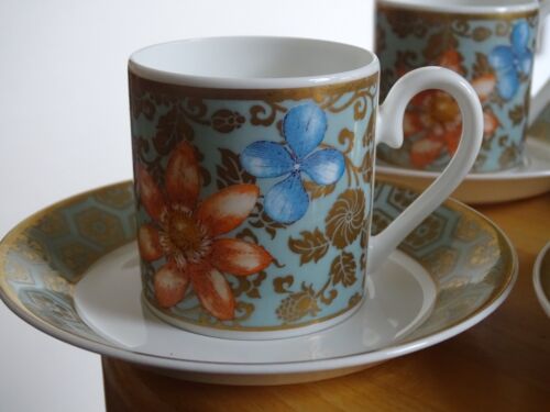 VILLEROY BOCH ESPRESSO CUPS + SAUCERS PATTERN AUREUS - Picture 3 of 11