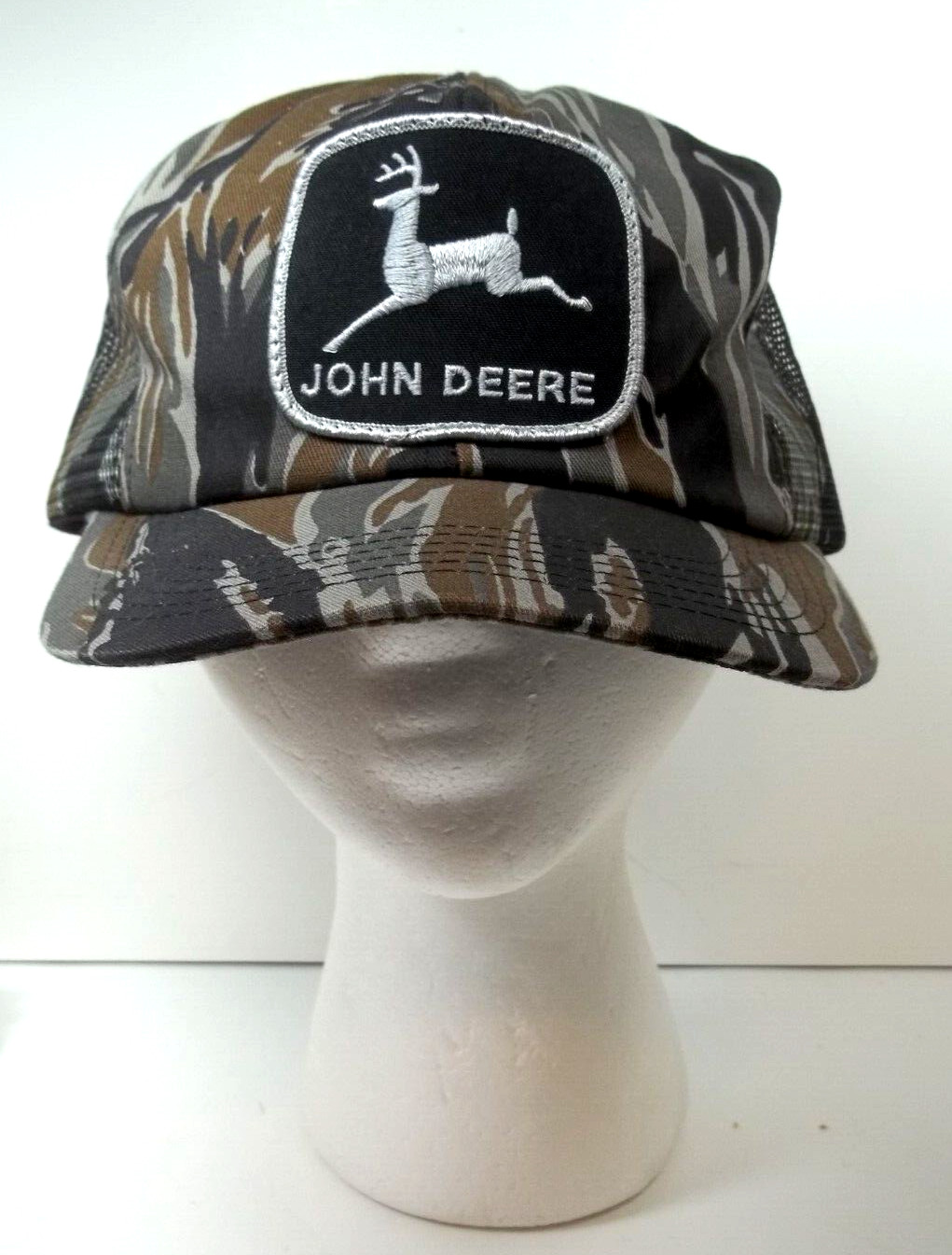 John Deere Cappello Snapback Con Retro In Rete E Logo Retro, Verde, Con Fascia Traspirante, Taglia Unica Regolabile - 2