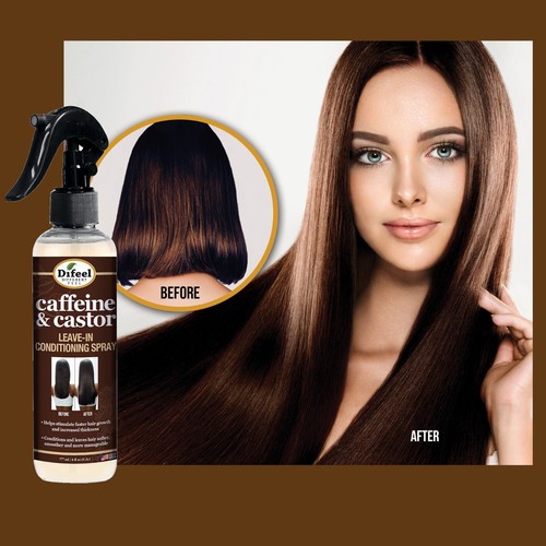 Difeel Koffein & Rizinus Leave-in Konditionierungsspray 6 Unzen - Bild 2 von 9