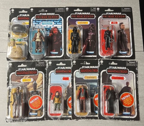 STAR WARS VINTAGE + RETRO COLLECTION FIGURES - OBI-WAN  - MANDALORIAN - YOU PICK
