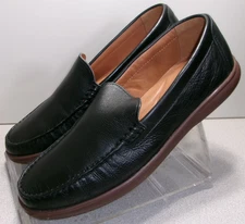 259255 PF50 BRANNON MEN SHOE 10.5 M BLACK LEATHER SLIP-ON BY JOHNSTON & MURPHY