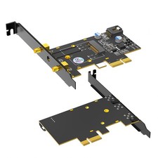 PCIe X1 to M.2 WiFi Bluetooth-compatible Adapter With Heatsink for A E Key M.2