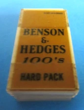 BENSON & HEDGES HARD PACK  CIGARETTE VENDING MACHINE - LABEL / TAG - 50 UNOPENED