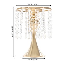 10PCS Flower Stands, 10.23" Tall Crystal Flower Stand, Flower Arrangement Stand