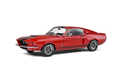Solido S1802909 1/18 Shelby GT500 Burgundy Red 1967 Diecast Model Car